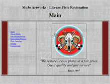 Tablet Screenshot of mojoartworks.com